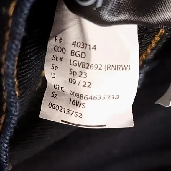 Gloria Vanderbilt Jeans Blue Denim Size 16 WS Short Inseam 26 Womens Pants 2022 - Picture 5 of 9